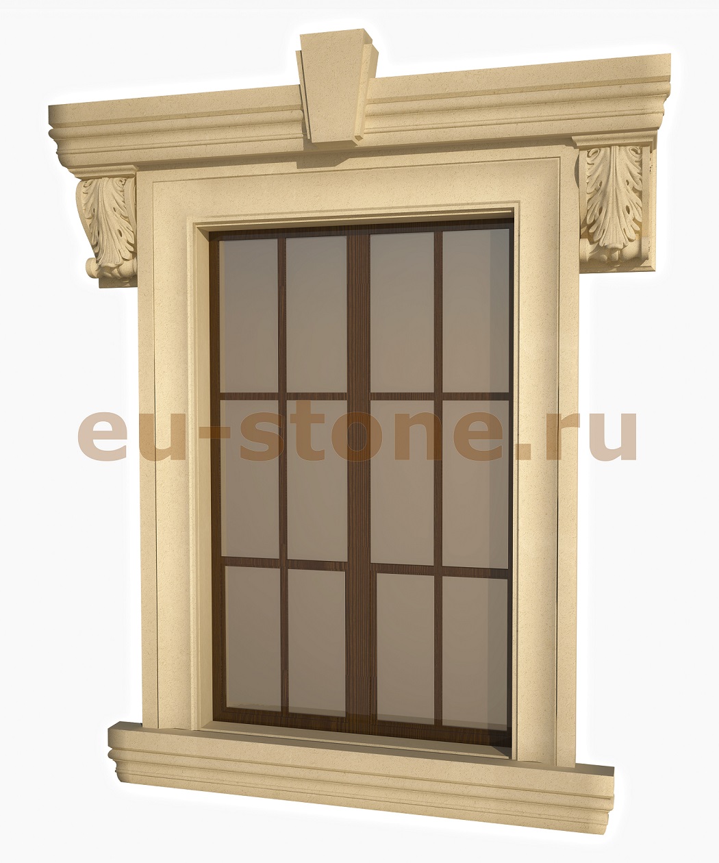 Обрамление проема камнем