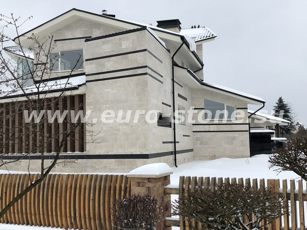 Облицовка плиткой из доломита