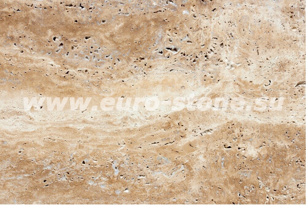 Травертин шлифованный незаполненный